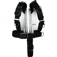 AQOR 3 mm Edelstahl Backplate mit Adjustable Harness
