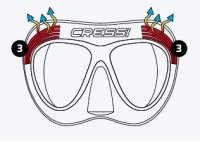 Cressi Maske Quantum  mit dem "Advanced FogStop-System