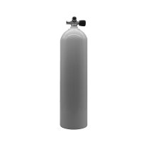 MES 11,1 L Aluflasche weiß 207 bar mit Ventil 12544-RE erweiterbar