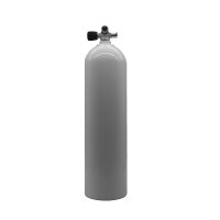 MES 11,1 L Aluflasche weiß 207 bar mit Ventil 12544-LI erweiterbar