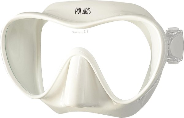 Maske "Frameless" - Weiß - Polaris Frameless Einglasmaske mit einem sehr kleinen Innenvolumen