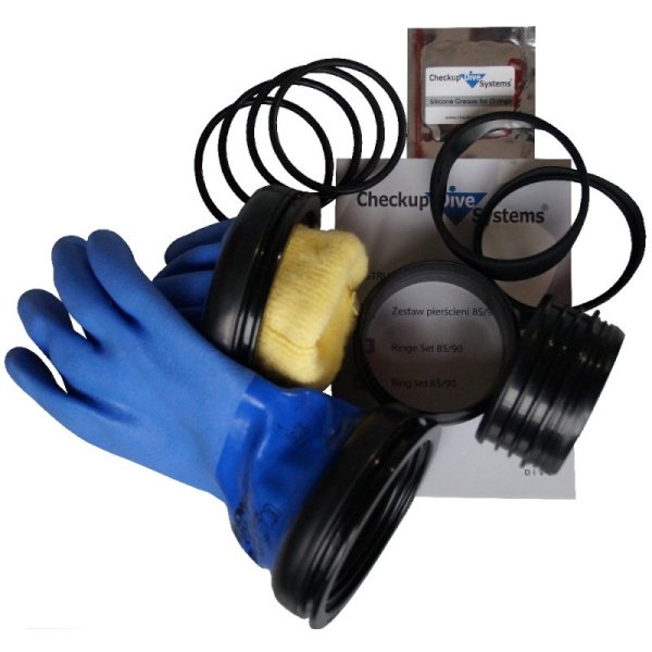 Checkup Dive Sytem Ring Set &amp; Handschuhe Blue