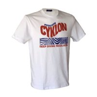 Poseidon T-Shirt Cyklon Zebra Wei&szlig;