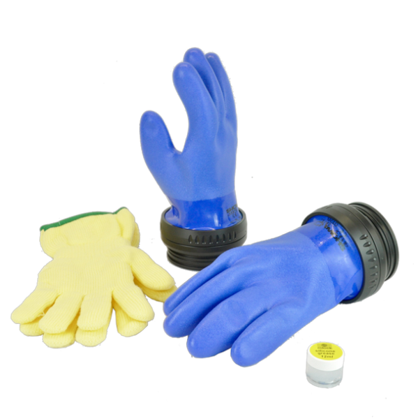 RoLock 90 mit Handschuh mit losem Futter, ohne Manschetten blau